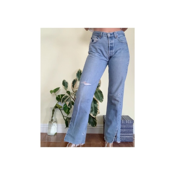 Vintage 90s levis 501 W29 W30 L31.5 - Picture 4 of 6